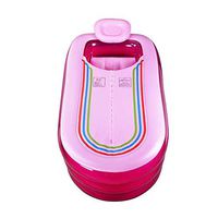 TOYM US Oversized Lengthened Inflatable Tub Adult Thickened Tubing Folding Tub Plastic Bath Tub (Color : Pink)
