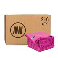 16" x 16" Buff™ Pro Multi Surface Microfiber Towels | Case: 216 Qty. (Pink)