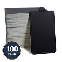 GOJOYS Mini Cake Boards – 100-Pack Plain Black Cardboard Base Trays | Dessert Plates | Ideal for Cakes, Cupcakes, Bread, Sweets, Desserts, Catering Supplies (3.9 x 2.4)