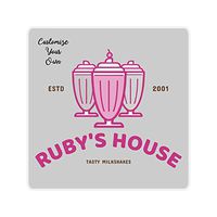 Hot4TShirts Personalized Stickers — Custom Vinyl Stickers Labels for Business, Weddings, Birthday Parties, Gifts — 50 Pack (2"x2" Square)