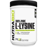 NutraBio L-Lysine Powder - 500 Grams