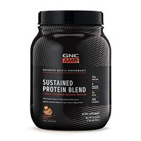 GNC AMP Sustained Protein Blend - Cinnamon Toast, 28 Servings, High-Quality Protein Powder for Muscle Fuel*