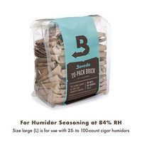 Boveda for Cigars | 84% RH Humidity Control Packs for Humidor Seasoning | Size Large for Use with 25-100 Count Humidors | Seasons a Wood Humidor in 14 days | 20-count Recloseable Bag