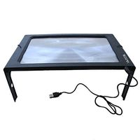 3X Hands-Free Full Page USB Reading Magnifier with 12LED Light