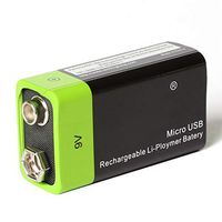 AutumnFall 9V 2A 400mAh USB Rechargeable Battery Multifunctional Li-polymer Batteries (Black)