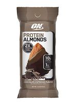 Optimum Nutrition Protein Almonds Snacks, On The Go Nutrition, Flavor: Espresso, Low Sugar, Made with Whey Protein Isolate, 12 Count
