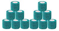 2 Inch Vet Wrap Tape Self Adhesive Medical Bandage Free Bonus Rolls (Hunter Green) (10 Pack Plus 2 Free Rolls) Self Adherent Cohesive First Aid Sport Flex Ankle Knee Sprains and Swelling
