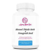 Fenugreek and Blessed Thistle Lactation Aid Support Supplement for Breastfeeding Mothers - 100 Vegetarian Capsules