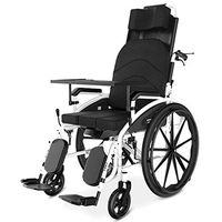 ZY Toilet Chair Wheelchair Folding Belt Seated Semi-Recumbent Wheelchair Full Elderly Reclining Portable Mesh Breathable Manual Travel Car Seatable Cover