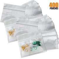 Pill Pouch Bags - (Pack of 400) 3" x 2.75" - BPA Free, Poly Bag Disposable Zipper Pills Baggies, Daily AM PM Travel Medicine Organizer Storage Pouches, Best Clear Reusable with Write-on Labels