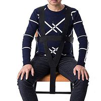 Jeamive Wheelchair Seat Belt, Adjustable Wheelchair Safety Harness, Heavy Duty Medical Restraints Chest Harness, Wheelchair Strap Belt