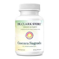 Dr. Clark Cascara Sagrada Herbal Laxative, 425mg, 100 Capsules
