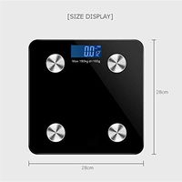 Lfsp Bathroom Scales, Intelligent Bluetooth Scales, Portable Scales Electronic Led Digital Scales Body Fat, Muscle Mass Bmi Water Analysis