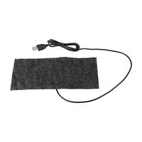 TOPINCN 1 PCS Electric Heating Pad Black 5V USB Carbon Fiber Heating Mat Moist Therapeutic Option Pain Relief 2010cm Mouse Pad Warm Blanket