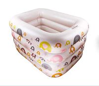 ZMM® Inflatable Bathtub, Baby Swimming Pool Family Child Inflatable Bathtub Baby Bathtub Swimming Pool Insulation Bathtub Four Rings Beige Mushroom 120 * 105 * 75cm (Size : 120x105x75cm)