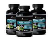 Mood Support Supplements for Women - Mood Support Vitamins and Herbal EXTRACTS - b12 methylcobalamin Complex - 3 Bottles 180 Vegetable Capsules