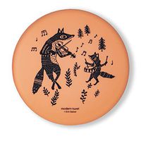 modern-twist 100% plastic free silicone, waterproof, dishwasher safe, Meal Set, Fox Family