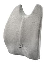 TopFit Back Cushion Lumbar Support Pillow Memory Foam With Fastening Strap Gray