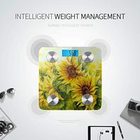 Brilliant Wonderful Oil Paintings Bluetooth Weight Scale Weighing Scale in Body Scale Tracks 8 Key Compositions Analyzer Sync with Fitness Apps 400 Lbs