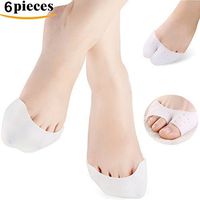 Kalevel 6pcs Toe Separators Silicone Toe Protector Ballet Dancer Fore Foot Cushion Pads