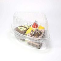 50/100 BPA-Free Clear Plastic 9 Inches Pie Cake Slice Carry-Out Containers (100)