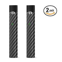 2-Pack Juul Skin Wrap juul Decal Skin– 10+ Designs Unique Vinyl wrap Juul Skin Cover (Intrecciato Black)