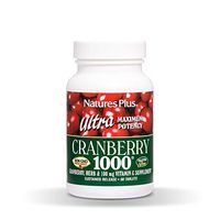 NaturesPlus Ultra Cranberry 1000, Sustained Release - 1000 mg, 90 Vegetarian Tablets - Natural Cranberry with Vitamin C - Promotes Urinary Tract Health - Non-GMO, Gluten-Free - 90 Servings