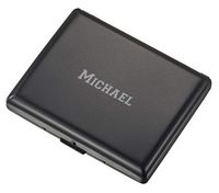 Personalized Visol Matte Black Double Sided Cigarette Case with Free Text Laser Engraving (Text)