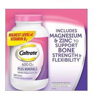 Caltrate 600+D3 Calcium and Vitamin D Supplement Tablet, 600 mg