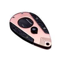 Chengjinxiang Cigar Cutter, Cigar Cutter Alloy Cigar Cutter for Smokers, Suitable for Cigars Up to 20mm in Diameter - Gift Box Perfect Holiday Gift - Gold Titanium, Black Gold and Black Titanium,Beau