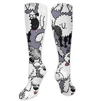 Old English Sheepdogs Socks for Business and Casual Occations, Men's and Women's Socks - 11.8 Inches