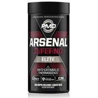 PMD Sports Arsenal X Inferno Superior Fast-Acting Liquid Gel Thermogenic Dietary Supplement - Fat Burner and Muscle Maintenance - Increase Metabolism and Energy Booster - 120 Liquid Gels