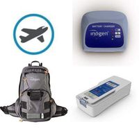 Inogen One G4 Travel Bundle | Double Battery, External Charger, Backpack, and Airline Priority Tag Identifier | Oxygen Accessories for Portable Oxygen Concentrator