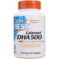 Doctor's Best Dha 500 with Calamarine, Non-GMO, Gluten Free, 500 Mg, 60 Softgels