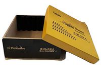 Cigar Medium Premium Wood Empty Box Case for Crafts, Guitars or Storage (Solera Fantastico)