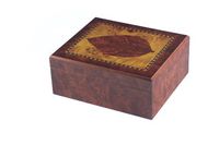 21-8250, 25 Count Humidor with Tobacco Leaf Design