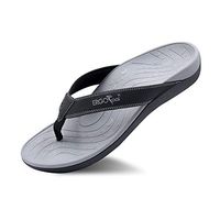 ERGOfoot Orthotic Flip Flops Stylish Thong Sandals Ultra Comfort Slippers for Women & Men with Arch Support-Walking Comfort for Flat Feet & Heel Spur