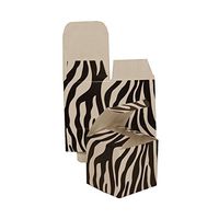 JAM PAPER Gift Boxes - 2 x 2 x 2 - Black & White Zebra - 10/Pack
