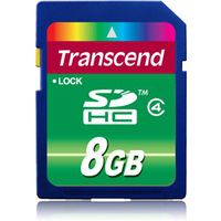Transcend TS8GSDHC4 SECURE DIGITAL, 8GB SDHC CLASS 4 (TS8GSDHC4)