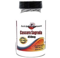 Cascara Sagrada 450mg * 100 Caps 100% Natural - by EarhNaturalSupplements