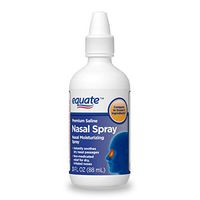 Equate Premium Saline Nasal Spray, 3 Fl Oz, Pack of 2