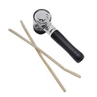 150mm Glass Bowl Metal Tube, Portable Aircraft Aluminum Tube, with Pipe Bucket Gift Box, Pipe Fittings, Easy to Clean, Suitable for Pipe Lovers