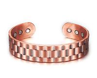 Ahava Avenue Magnetic Bracelet Health Arthritis Wide Adjustable Cuff Pure Copper Bracelet Charm Fashion Bangle for Men Jewelry (Rose Gold)