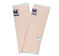 Muay Thai Boxing Ankle Wrap Support (NationMan) Pink with White Trim