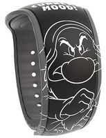 Disney Parks Snow White Grumpy Dwarf Mood White Black Magic Band