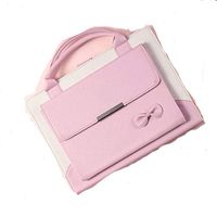 Boens iPad Air 2 Case Cover,Cute Handbag Premium Leather Case for Girls with Multi Viewing Angle Card Slots Screen Protector for iPad Air 2 (Pink)