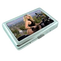 Norwegian Pin Up Girls Norway S17 Silver Cigarette Case Metal Wallet Id Holder King & 100's 4" X 2.75" RFID Protection