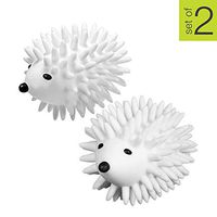 Smart Design Plastic Dryer Balls w/Spikes - Fabric Softener - Eliminates Wrinkles & Reduces Static - for Laundry, Clothes, Fabrics (2 Pack) [Hedgehog]