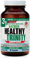 Natren Healthy Trinity Probiotics Supplement - 60 Dairy and Gluten Free Gel Capsules - Improve Gut and Digestive Health, - 30 Billion CFU - Lactobacillus Acidophilus, Bifidobacterium, Bulgaricus