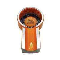 LUBINSKI Cigar Ashtray,Travel Portable Metal Cigar Holder for Patio/Outdoor/Home/Table Use,Packed with Nice Gift Box (Orange)
